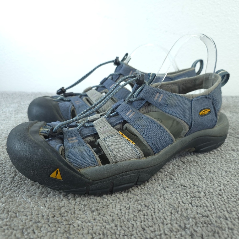 Keen Newport H2 Sandals Mens Size 9.5 Shoes Waterproof Slingback Blue Gray Sport